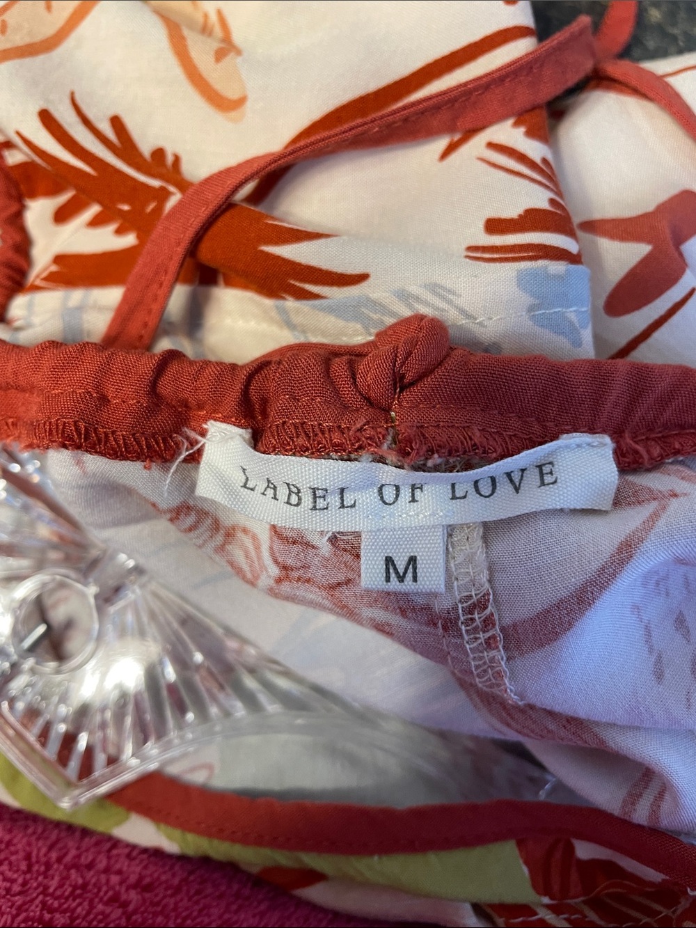 Label of Love Anthropologie Maxi Dress Seashore Pattern M - Picture 7 of 8